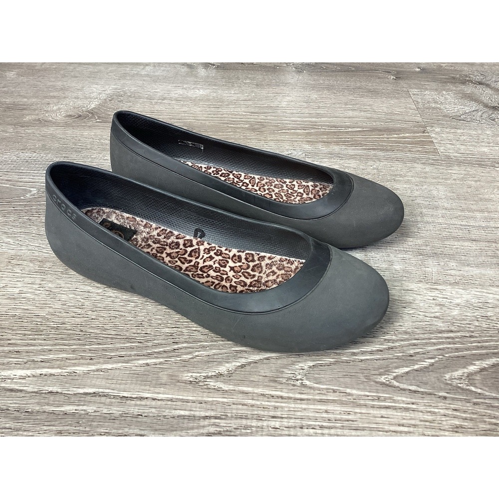 Crocs Mammoth Womens Size 11 Gray Lined Casual Walking Slip On Flats 16203